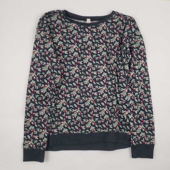 LC Lauren Conrad Holiday Holly Berry Pajamas Set Women's Size Medium - Picture 9 of 13